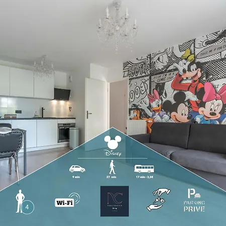Disneyland-Paris 4Pers,Wifi, Parking Chessy  Exterior foto